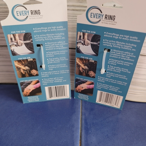 2 X  5 pack Silicone Rings Size Large & Medium Fits 11.5 - 12, Med 9.5- 10 - Picture 5 of 5